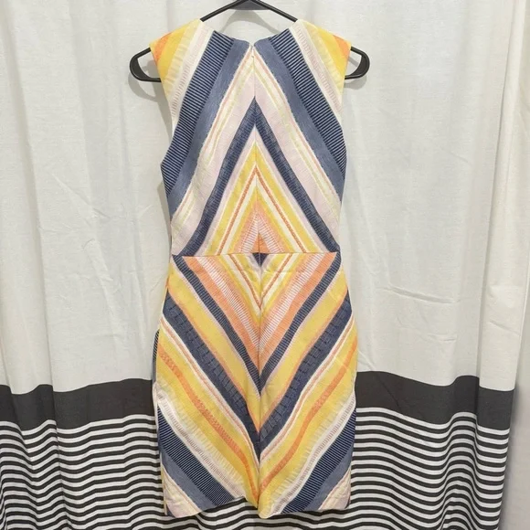 Hutch Anthropologie Striped Geometric Mini Dress Women’s size 6 - Picture 3 of 5